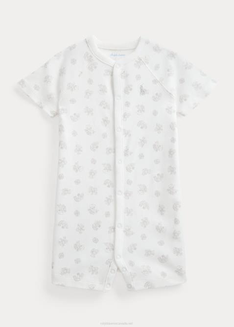 Baby Ralph Lauren Cotton Interlock Shortall 4DJ28155