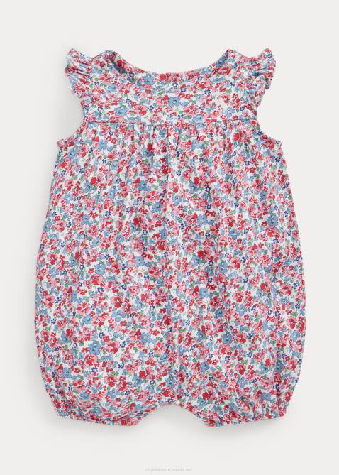 Baby Ralph Lauren Floral Cotton Jersey Bubble Shortall 4DJ28154 Tyler Floral