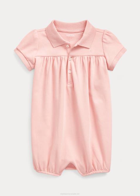 Baby Ralph Lauren Interlock Bubble Shortall 4DJ27671 Adirondack Rose