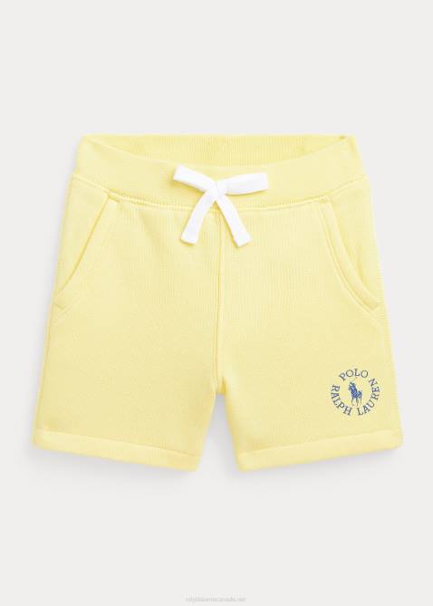 Baby Ralph Lauren Big Pony Logo Fleece Short 4DJ27924 Bristol Yellow