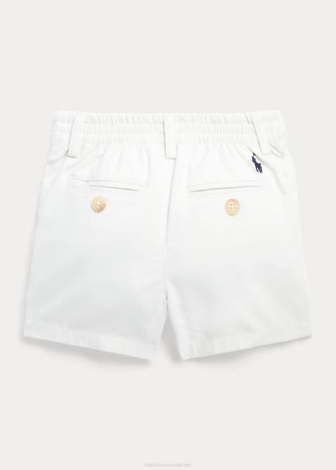 Baby Ralph Lauren Flex Abrasion Twill Short 4DJ27916 Deckwash White
