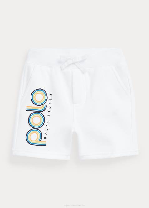 Baby Ralph Lauren Logo Fleece Short 4DJ27926 White