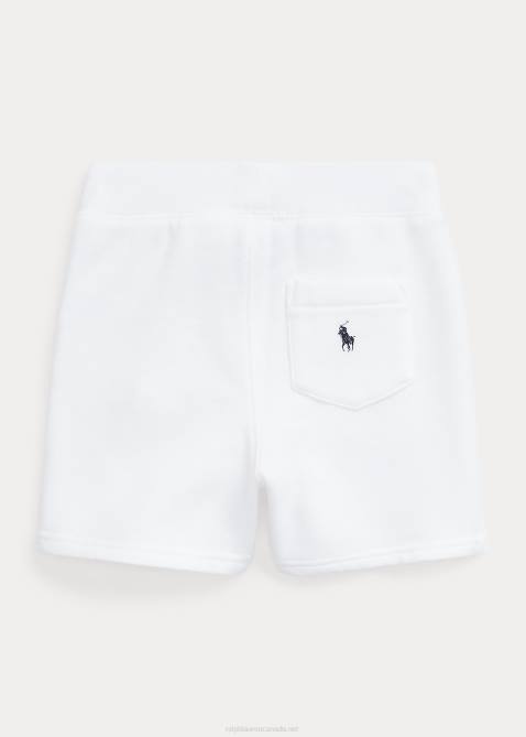 Baby Ralph Lauren Logo Fleece Short 4DJ27926 White