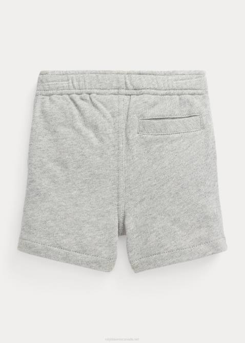 Baby Ralph Lauren Logo Spa Terry Short 4DJ27921 Andover Heather