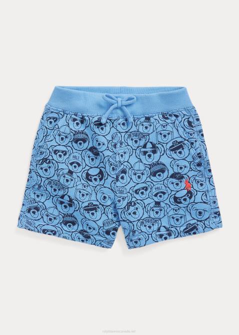 Baby Ralph Lauren Polo Bear Fleece Short 4DJ27927 Harbor Island Blue/Navy