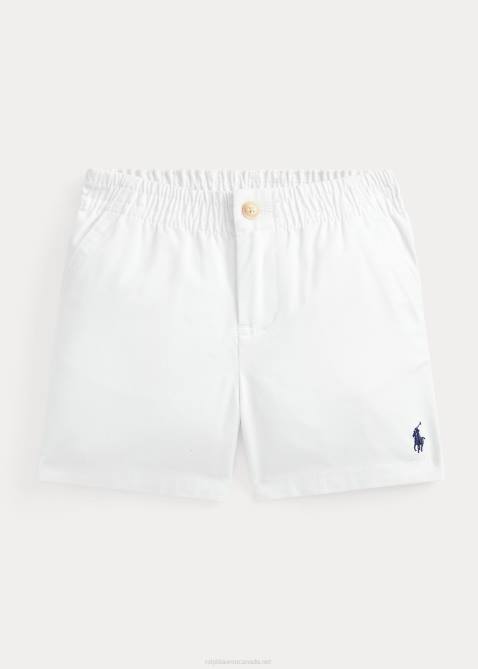Baby Ralph Lauren Polo Prepster Flex Abrasion Twill Short 4DJ27905 Deckwash White