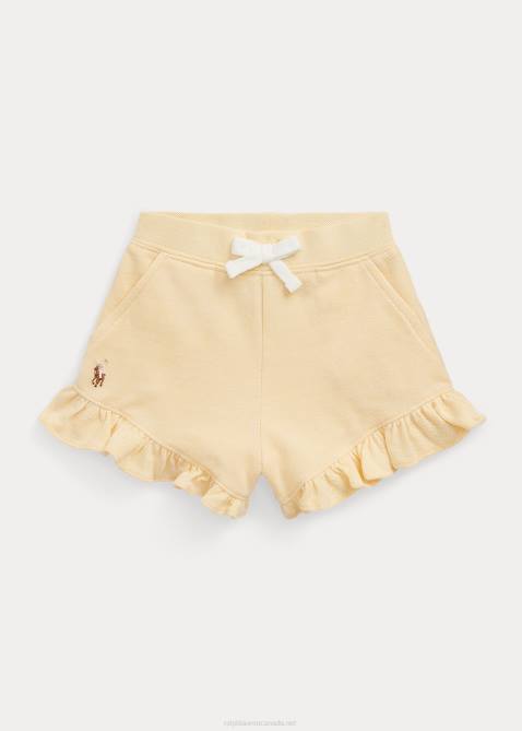 Baby Ralph Lauren Ruffled Cotton Mesh Short 4DJ27912 Corn Yellow