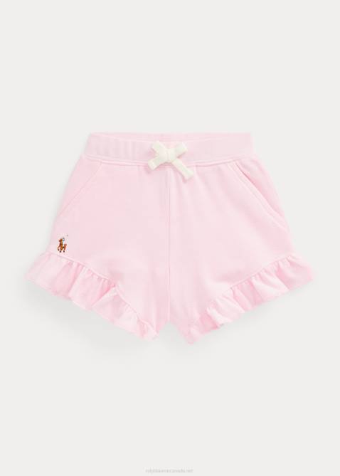 Baby Ralph Lauren Ruffled Cotton Mesh Short 4DJ27913 Carmel Pink