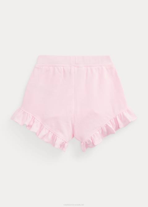 Baby Ralph Lauren Ruffled Cotton Mesh Short 4DJ27913 Carmel Pink