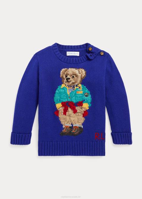 Baby Ralph Lauren Polo Bear Crewneck Sweater 4DJ28319 City Royal