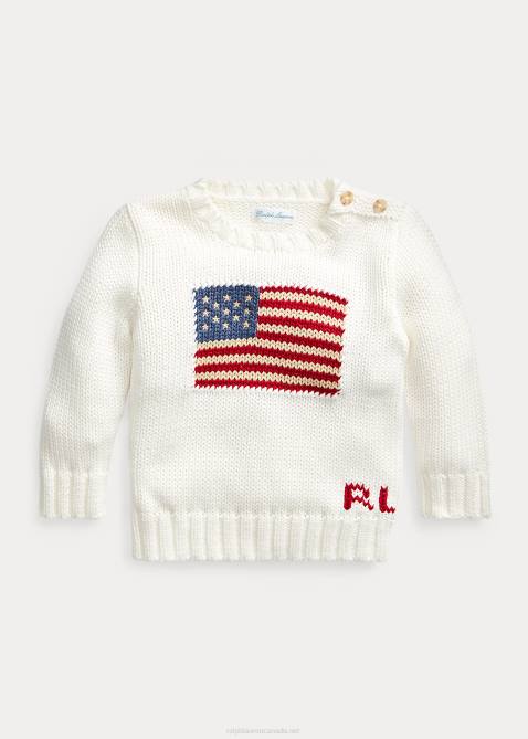 Baby Ralph Lauren The Iconic Flag Sweater 4DJ27985 Nevis