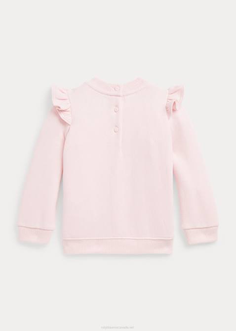 Baby Ralph Lauren Lunar New Year Bunny Fleece Sweatshirt 4DJ27979 Hint Of Pink