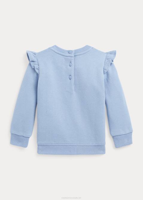 Baby Ralph Lauren Polo Bear Fleece Sweatshirt 4DJ27978 Channel Blue