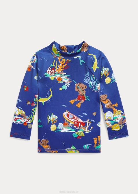 Baby Ralph Lauren Polo Bear Performance Jersey Rash Guard 4DJ27950 Leagues Below