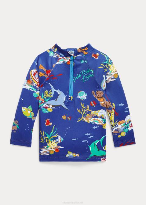 Baby Ralph Lauren Polo Bear Performance Jersey Rash Guard 4DJ27950 Leagues Below