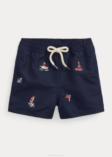 Baby Ralph Lauren Traveler Swim Trunk 4DJ27936 Newport Navy