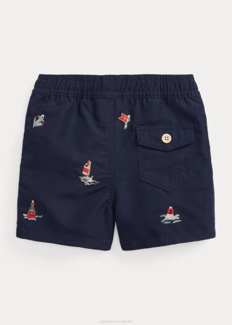 Baby Ralph Lauren Traveler Swim Trunk 4DJ27936 Newport Navy