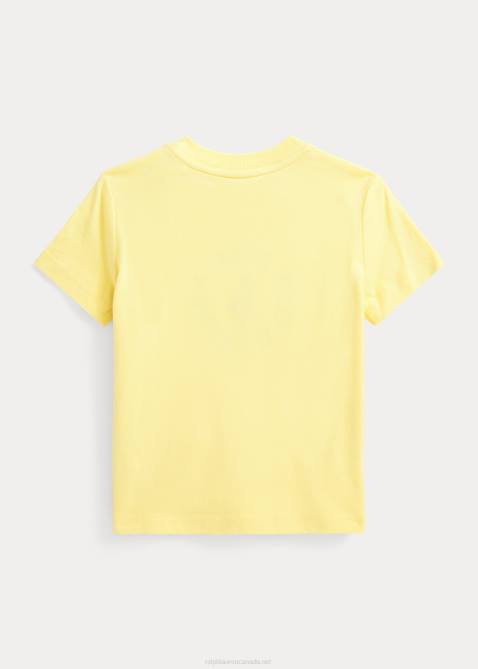 Baby Ralph Lauren Big Pony Logo Cotton Jersey Tee 4DJ27879 Bristol Yellow