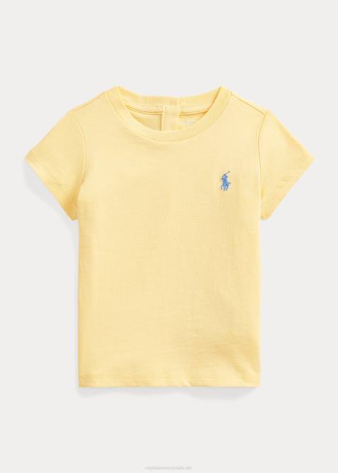 Baby Ralph Lauren Cotton Jersey Crewneck Tee 4DJ28272 Corn Yellow