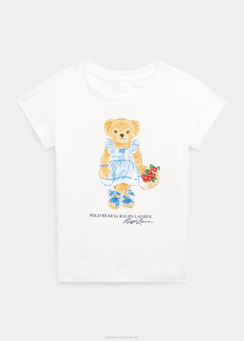 Baby Ralph Lauren Polo Bear Cotton Jersey Tee 4DJ27873 Nevis