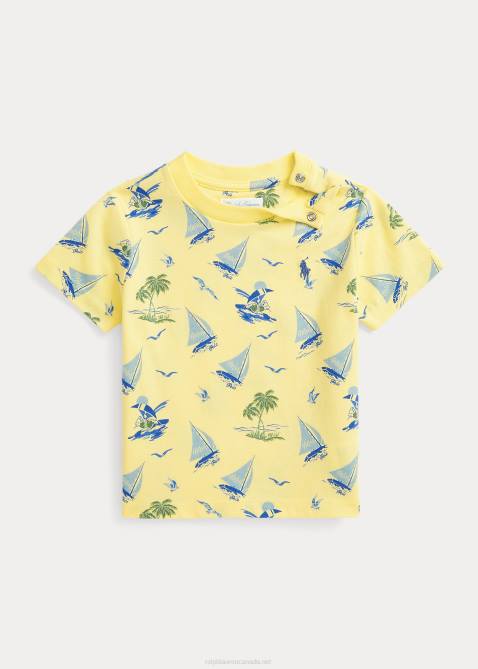 Baby Ralph Lauren Polo Bear Cotton Jersey Tee 4DJ27877 Bristol Yellow