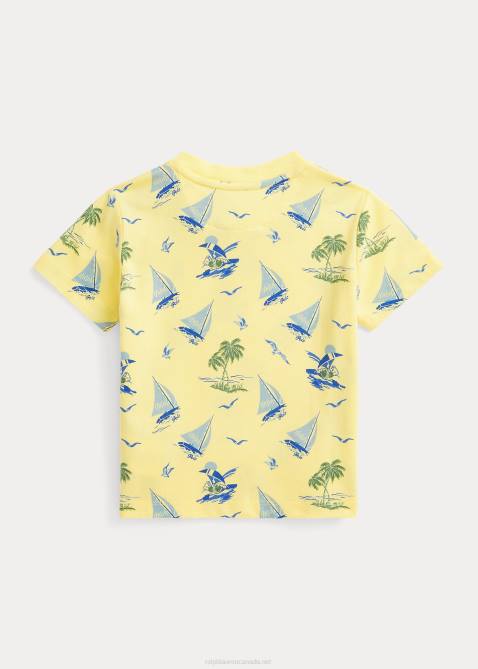 Baby Ralph Lauren Polo Bear Cotton Jersey Tee 4DJ27877 Bristol Yellow