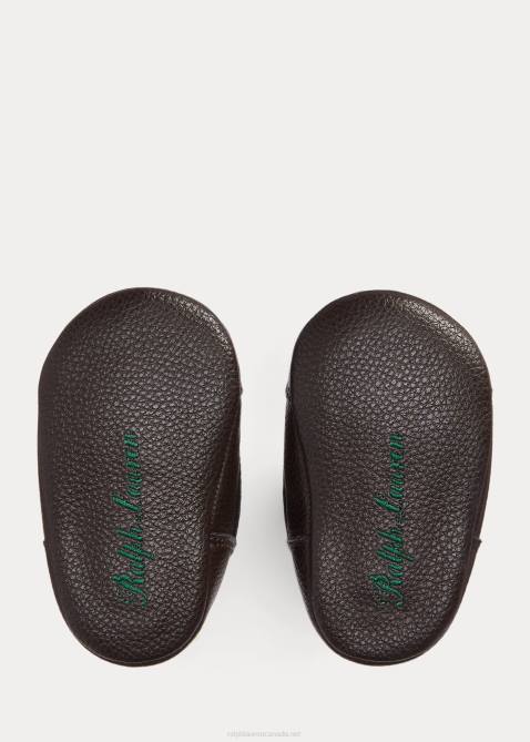 Baby Ralph Lauren Barnes II Faux-Leather Boot 4DJ28350 Tan Burnished