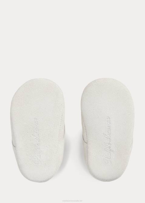 Baby Ralph Lauren Burnley Faux-Shearling Suede Boot 4DJ28351 Parchment Cream