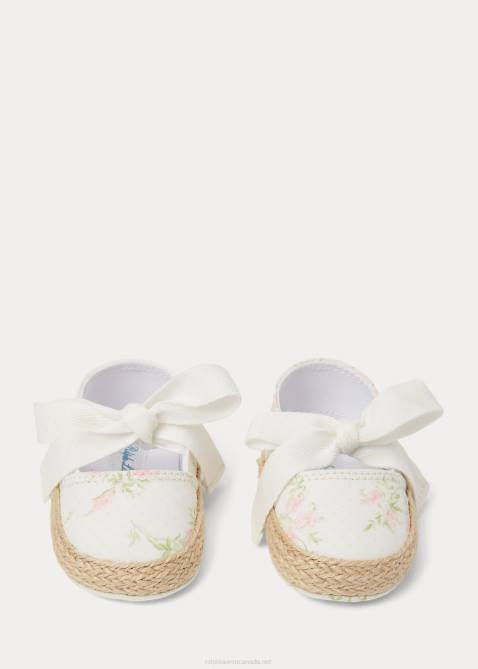 Baby Ralph Lauren Bowman Floral Canvas Espadrille 4DJ28125 Forget Me Not Floral
