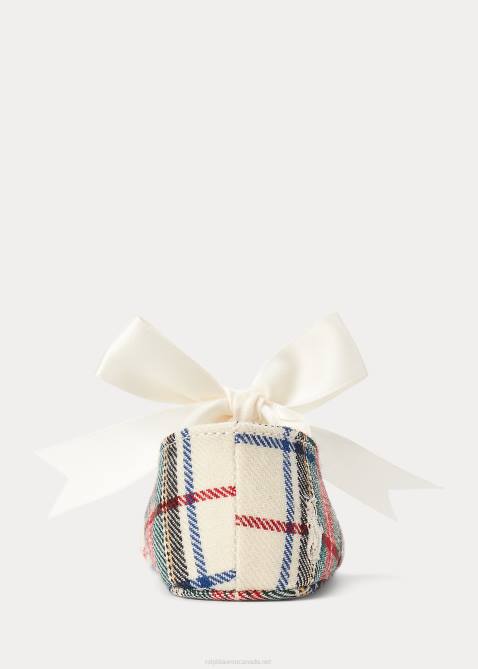 Baby Ralph Lauren Briley Plaid Cotton Mary Jane Slipper 4DJ28346