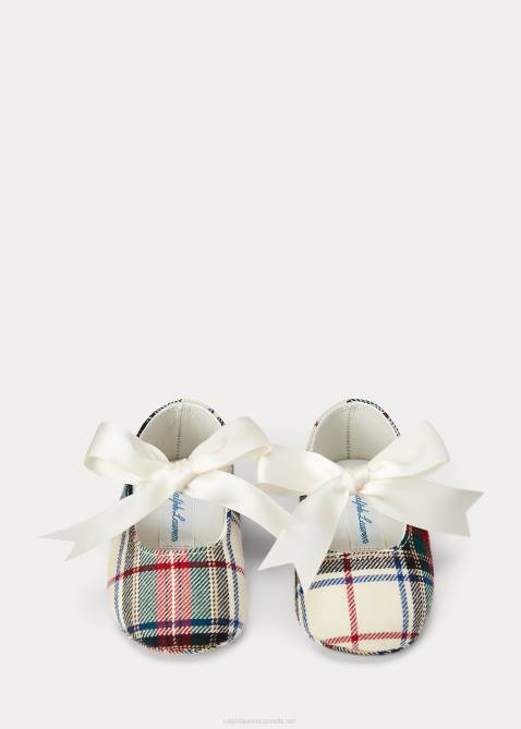 Baby Ralph Lauren Briley Plaid Cotton Mary Jane Slipper 4DJ28346