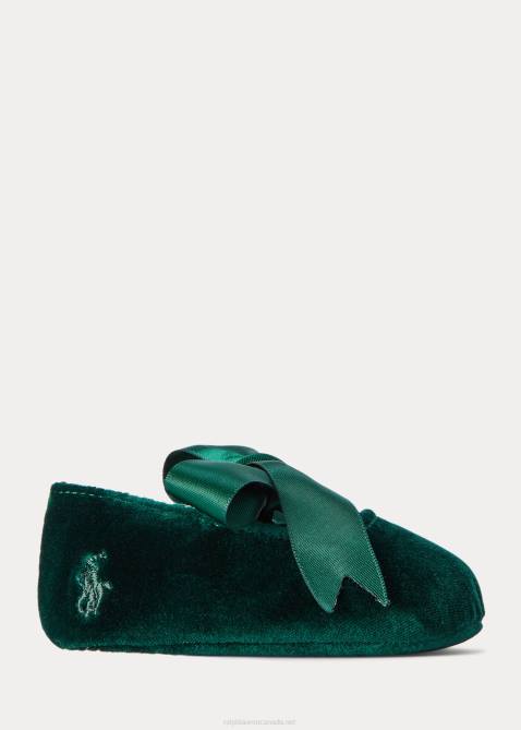 Baby Ralph Lauren Briley Velvet Slipper 4DJ28347