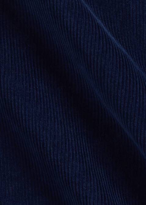 Men Ralph Lauren Classic Fit Corduroy Camp Shirt 4DJ28421 Newport Navy