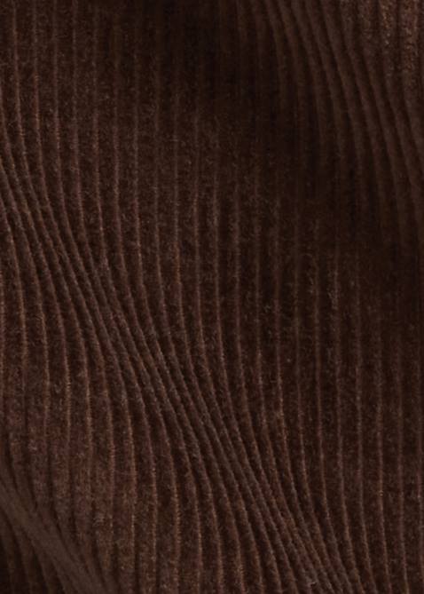 Men Ralph Lauren Classic Fit Corduroy Camp Shirt 4DJ28422 Teak