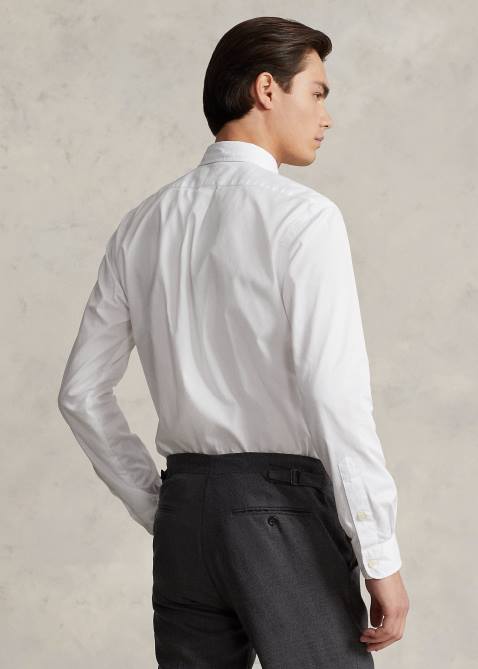 Men Ralph Lauren Classic Fit Featherweight Twill Shirt 4DJ2804 White