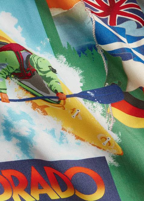 Men Ralph Lauren Classic Fit Kayak-Print Camp Shirt 4DJ2714 Kayak Expedition