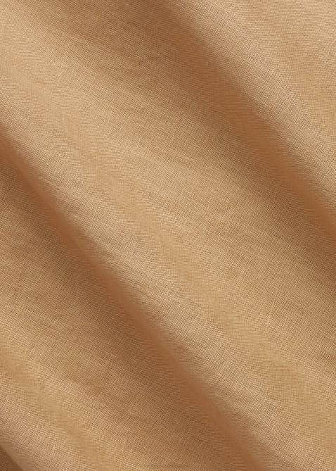 Men Ralph Lauren Classic Fit Linen Camp Shirt 4DJ2640 Vintage Khaki