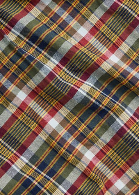 Men Ralph Lauren Classic Fit Madras Fun Shirt 4DJ2829 Bleeding Madras Funshirt