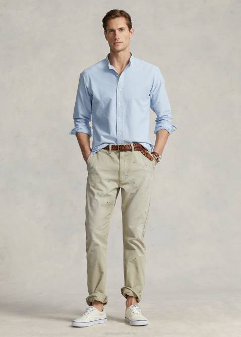 Men Ralph Lauren Classic Fit Oxford Shirt 4DJ2761 Blue