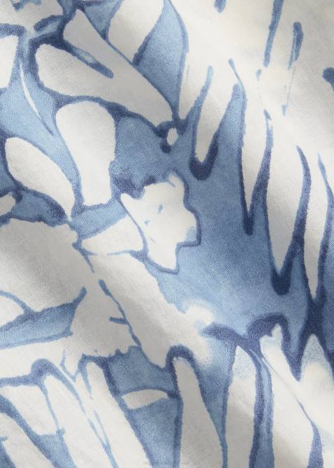 Men Ralph Lauren Classic Fit Palm Cotton-Linen Camp Shirt 4DJ2479 Palms Batik