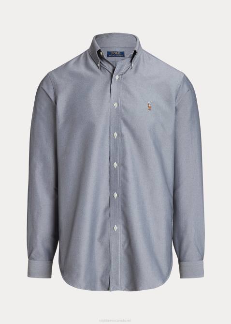 Men Ralph Lauren Classic Fit Performance Oxford Shirt 4DJ2788 Slate