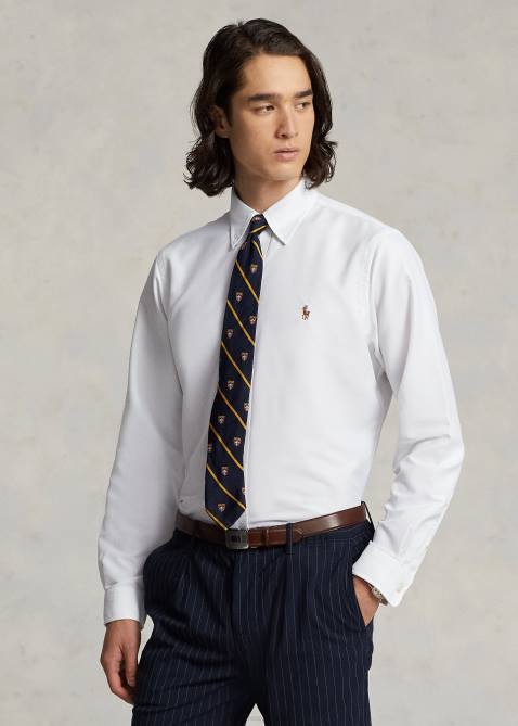 Men Ralph Lauren Classic Fit Performance Oxford Shirt 4DJ2789 White