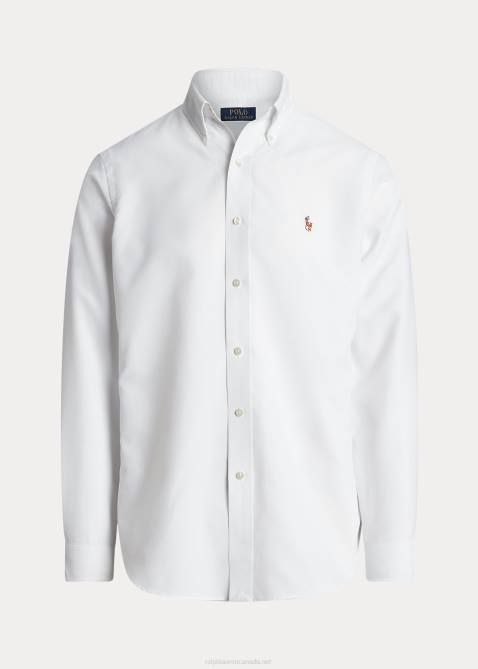 Men Ralph Lauren Classic Fit Performance Oxford Shirt 4DJ2789 White