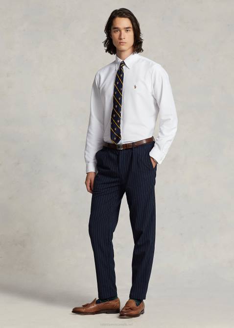 Men Ralph Lauren Classic Fit Performance Oxford Shirt 4DJ2789 White