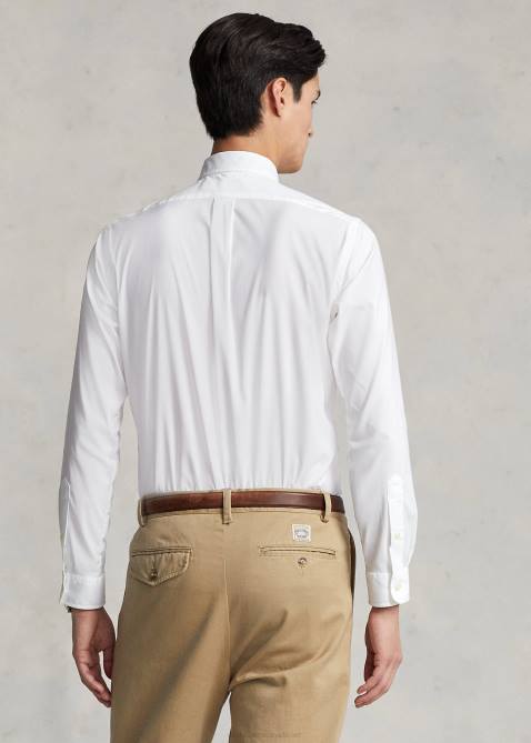 Men Ralph Lauren Classic Fit Performance Twill Shirt 4DJ21299 White