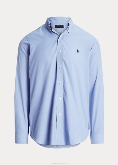 Men Ralph Lauren Classic Fit Performance Twill Shirt 4DJ293 Blue