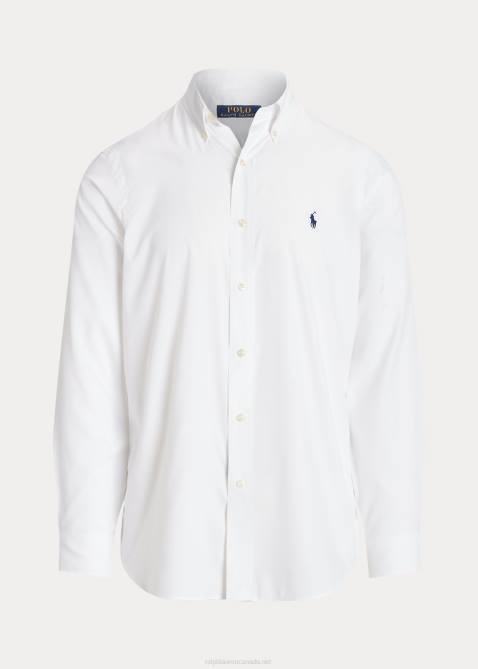 Men Ralph Lauren Classic Fit Performance Twill Shirt 4DJ294 White