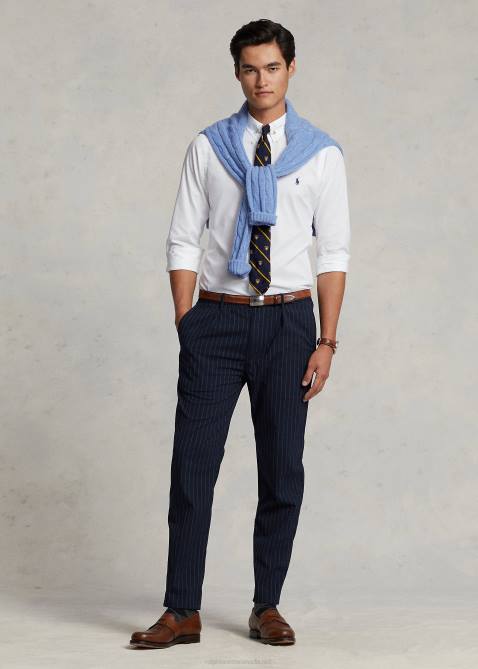 Men Ralph Lauren Classic Fit Performance Twill Shirt 4DJ294 White