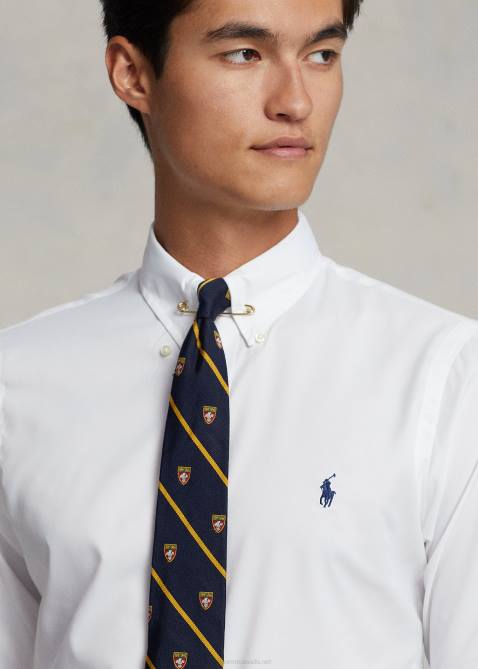 Men Ralph Lauren Classic Fit Performance Twill Shirt 4DJ294 White