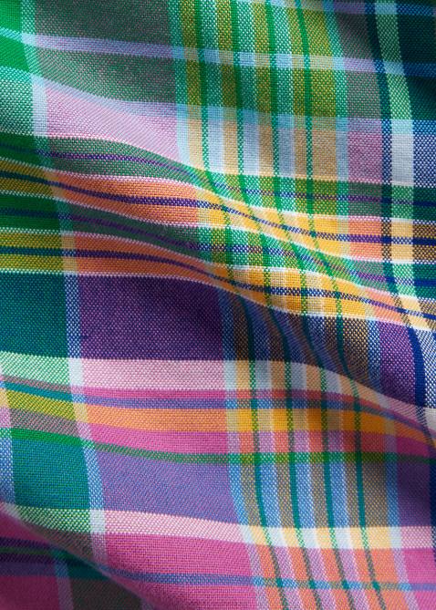 Men Ralph Lauren Classic Fit Plaid Oxford Workshirt 4DJ2920 Pink/Green Multi